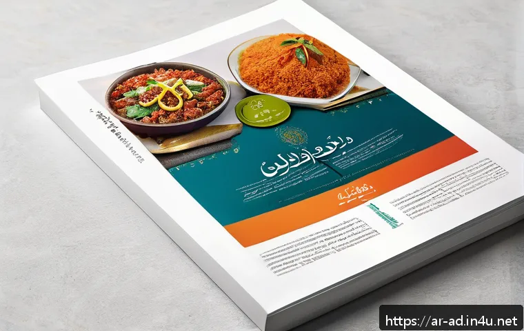 광고홍보사와 잡지 광고 디자인 - A vibrant magazine advertisement layout designed for an Arabic audience, featuring a harmonious bala...