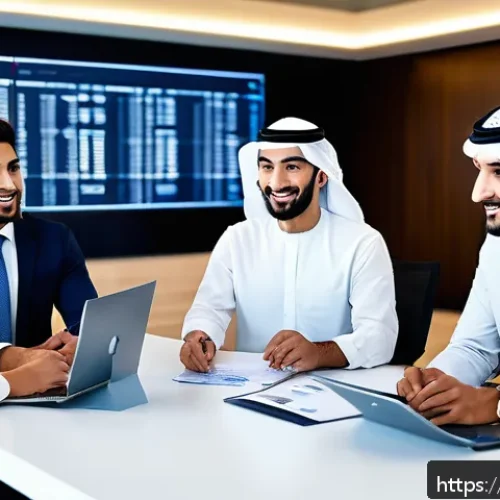 광고홍보사와 효과적인 광고 기획 프로세스 - A professional Arab marketing team in a modern office setting, discussing digital and traditional ad...